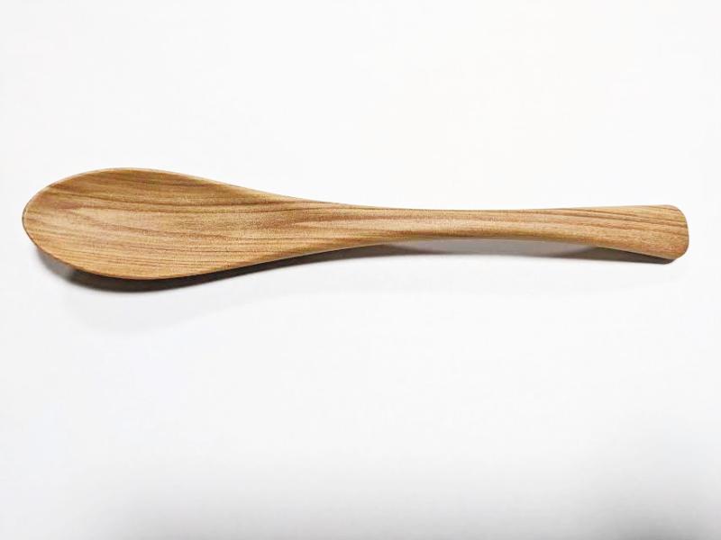 使いやすい木製風の樹脂のかゆスプーン